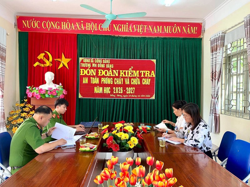 🌈Phân hiệu Bảo Lâm - Trường Mầm non Đồng Đăng đón Đoàn kiểm tra an toàn phòng cháy và chữa cháy🌈