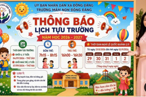 Thông báo lịch tựu trường